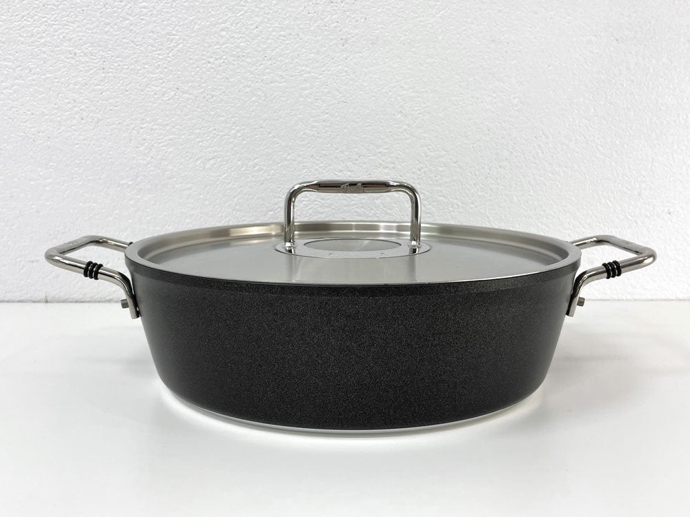 フィスラー FISSLER ルノ ロースター 28cm 両手鍋 アルミ×ステンレス ガス火 IH オーブン対応 ドイツ 箱付き 未使用品 ●