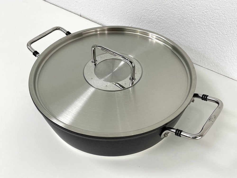 フィスラー FISSLER ルノ ロースター 28cm 両手鍋 アルミ×ステンレス ガス火 IH オーブン対応 ドイツ 箱付き 未使用品 ●