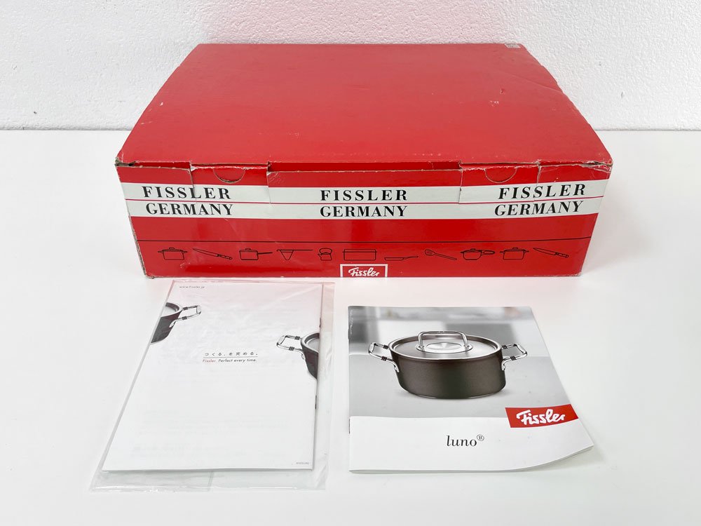 フィスラー FISSLER ルノ ロースター 28cm 両手鍋 アルミ×ステンレス ガス火 IH オーブン対応 ドイツ 箱付き 未使用品 ●