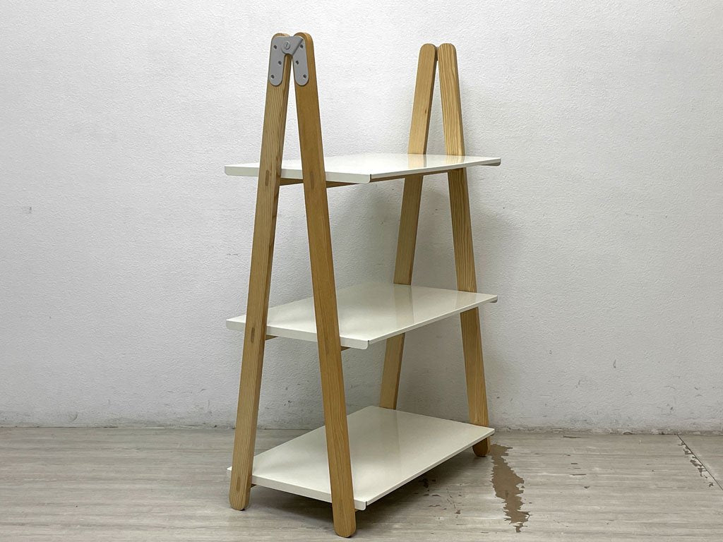 ノーマンコペンハーゲン normann COPENHAGEN ワンステップアップシェルフ One step up shelf White low ブックシェルフ 折り畳み式  ホワイト ●