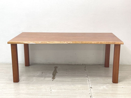 家具蔵 KAGURA ネイチャー2 TABLE NATURE ダイニングテーブル チェリー無垢材 耳付き W180cm クラフト家具 ●