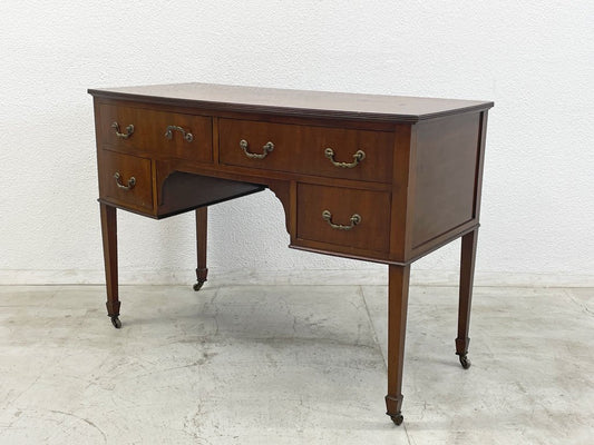 ロイズ・アンティークス Lloyd's Antiques ニーホールデスク knee hole desk ワークデスク コンソールテーブル イギリスビンテージ 英国家具 〓