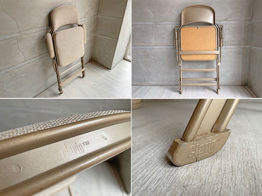 クラリン CLARIN フォールディングアームチェア FOLDING CHAIR WITH ARM フルクッション 折畳み US 米国 P.F.S 取扱 B ♪