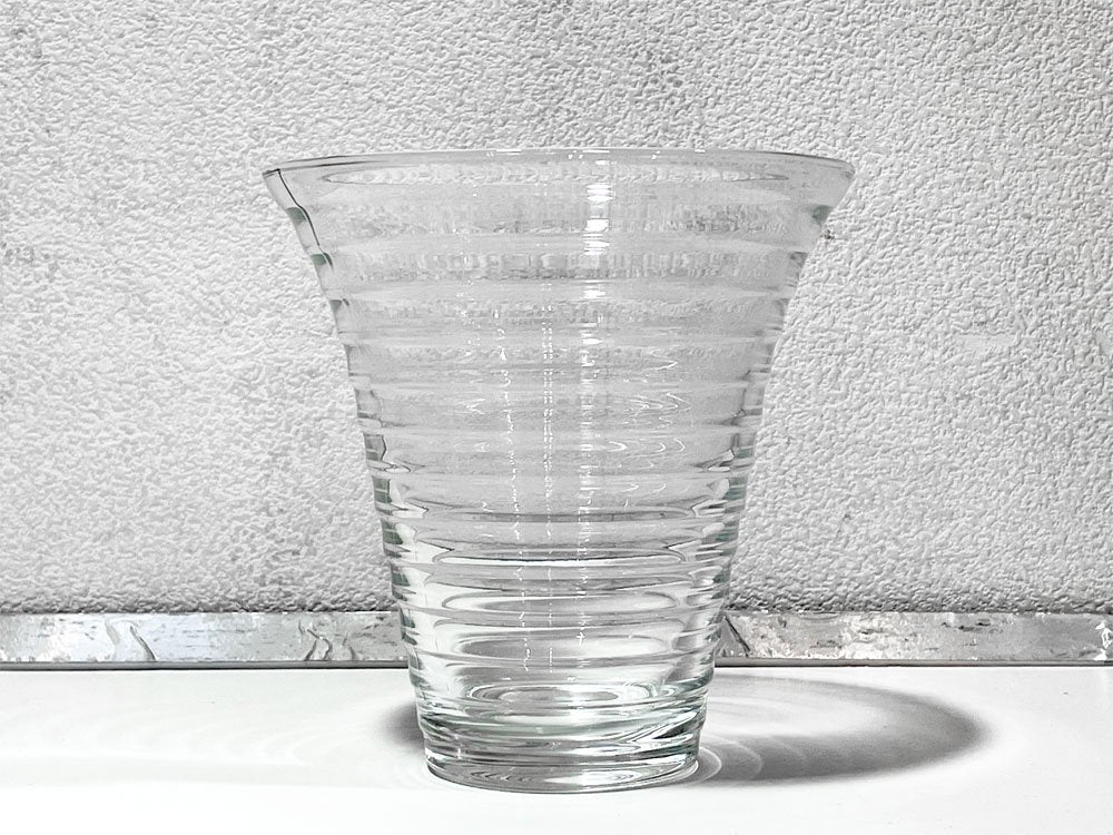 イッタラ iittala アイノ・アアルト Aino Aalto フラワーベース クリア H16.5cm 廃盤 ◇