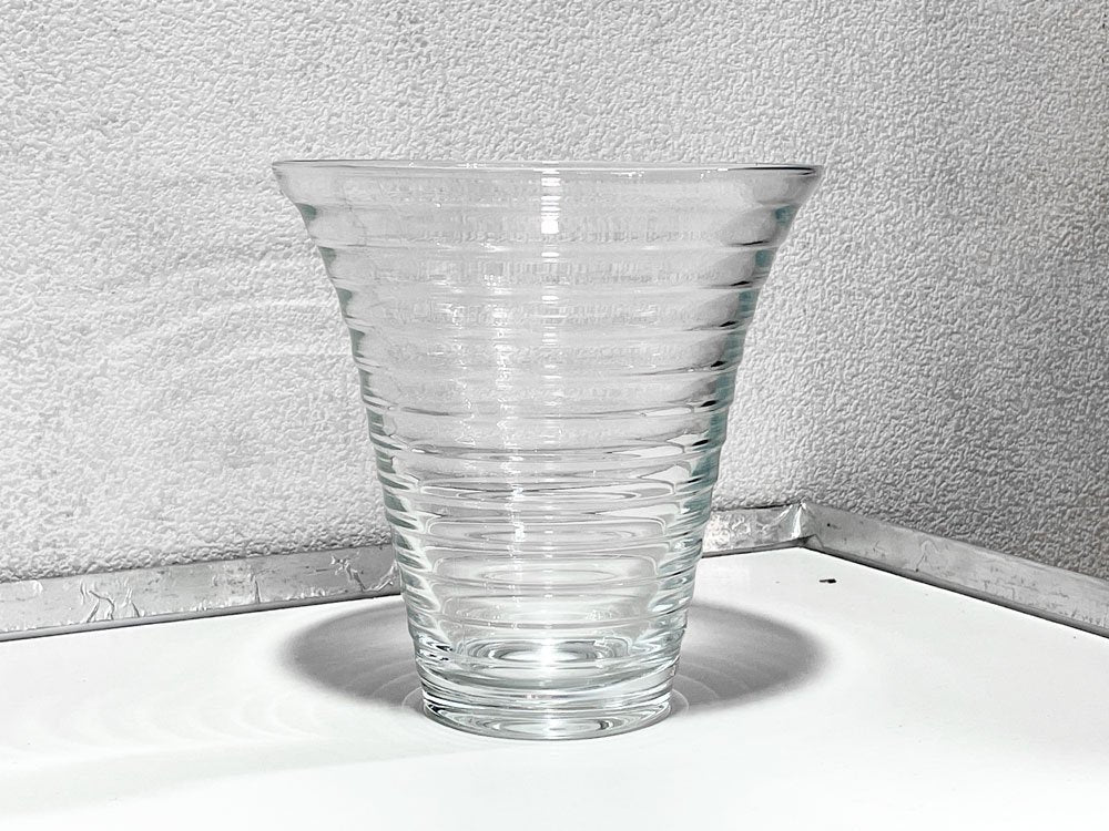 イッタラ iittala アイノ・アアルト Aino Aalto フラワーベース クリア H16.5cm 廃盤 ◇