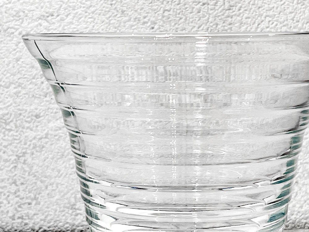 イッタラ iittala アイノ・アアルト Aino Aalto フラワーベース クリア H16.5cm 廃盤 ◇