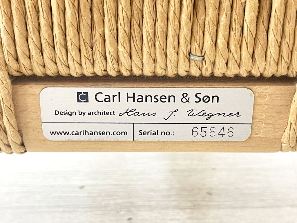 カールハンセン＆サン Carl Hansen & Son CH24 Yチェア ビーチ材 ソープフィニッシュ ハンス・J・ウェグナー 日本仕様 北欧 定価111,100円 ●