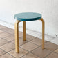 アルテック artek スツール60 Stool60 80周年記念モデル 3本脚 パイミオ ぺトロールラッカー アルヴァ・アアルト Alvar Aalto フィンランド ◇