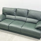 ニコレッティ NICOLETTI 3シーターソファ レザーソファ 総革 本革 3P sofa グリーン 高級イタリア製家具 〓