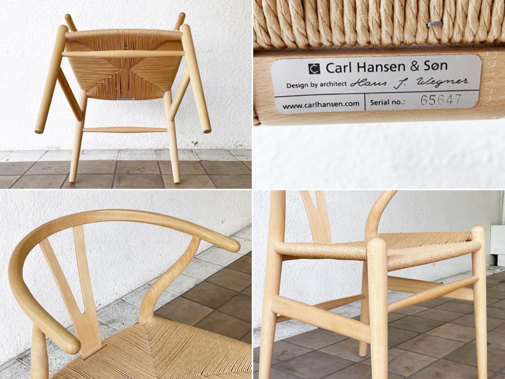 カールハンセン＆サン Carl Hansen & Son CH24 Yチェア ビーチ材 ソープ仕上げ 日本仕様サイズ ハンス・J・ウェグナー ◇