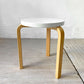 アルテック artek スツール60 Stool60 バーチ材 3本脚 ホワイトラッカー アルヴァ・アアルト 北欧家具 ★