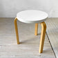 アルテック artek スツール60 Stool60 バーチ材 3本脚 ホワイトラッカー アルヴァ・アアルト 北欧家具 ★