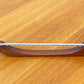 フィドルボウ デザイン ブレッドナイフ Fiddle Bow Bread Knife W39cm パン切包丁 チーク材 無垢材 革紐付き 北欧 ビンテージ ●