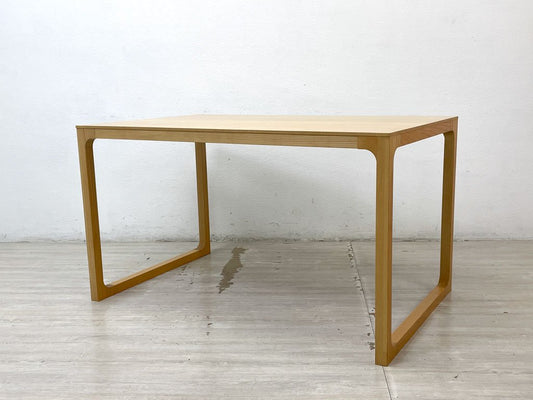 イデー IDEE マルー ダイニングテーブル MALUH DINING TABLE ホワイトアッシュ材 ナチュラル W130cm 廃番 参考価格￥133,100- ●