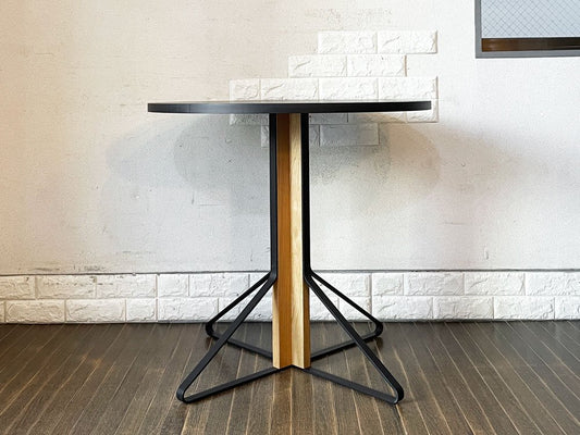 アルテック artek カアリテーブル KAARI TABLE REB003 ブラックリノリウム ナチュラルオーク Φ80cm ロナン＆エルワン・ブルレック 定価￥210,100- ◎