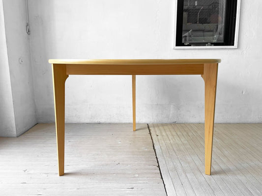 イデー IDEE ダイニングテーブル DC ナチュラル DINING TABLE DC Natural ラウンド ブナ材 天板 3本脚 長大作 定価\167,000-  ★