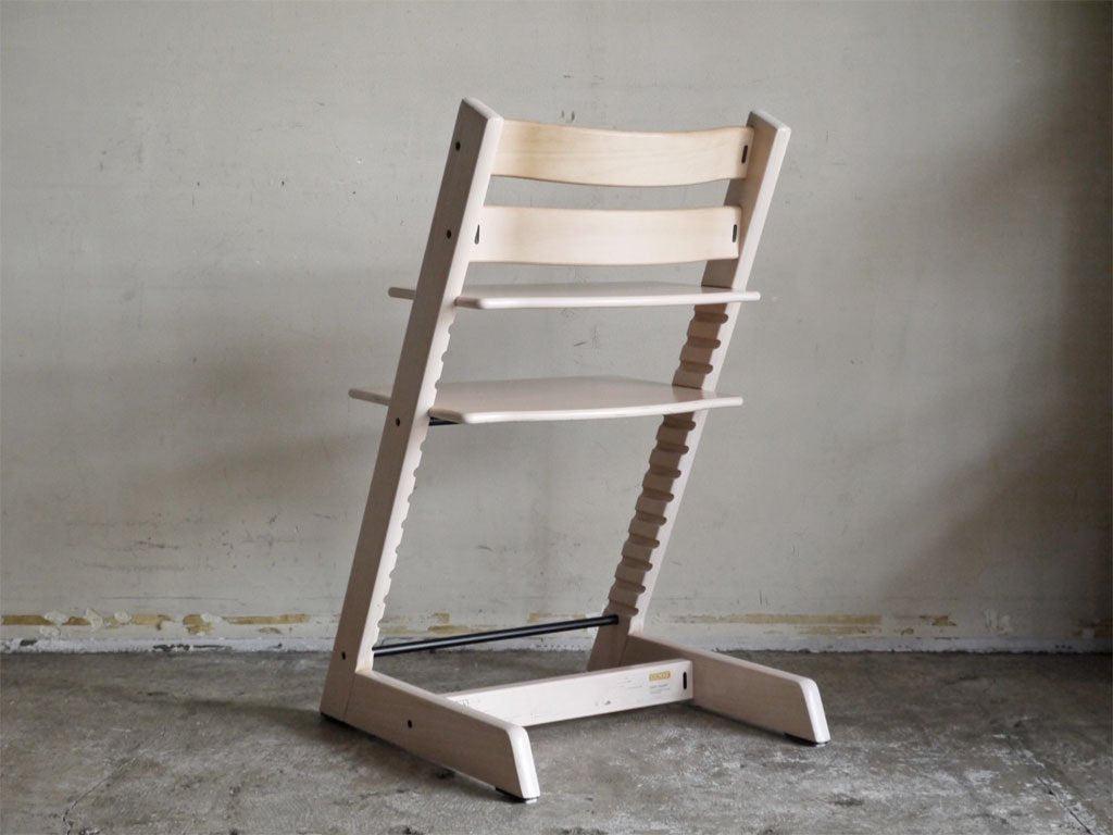 ストッケ STOKKE トリップトラップ TRIPP TRAPP ベビーチェア キッズチェア ホワイトウォッシュ S/Nなし ノルウェー 北欧家具 ■