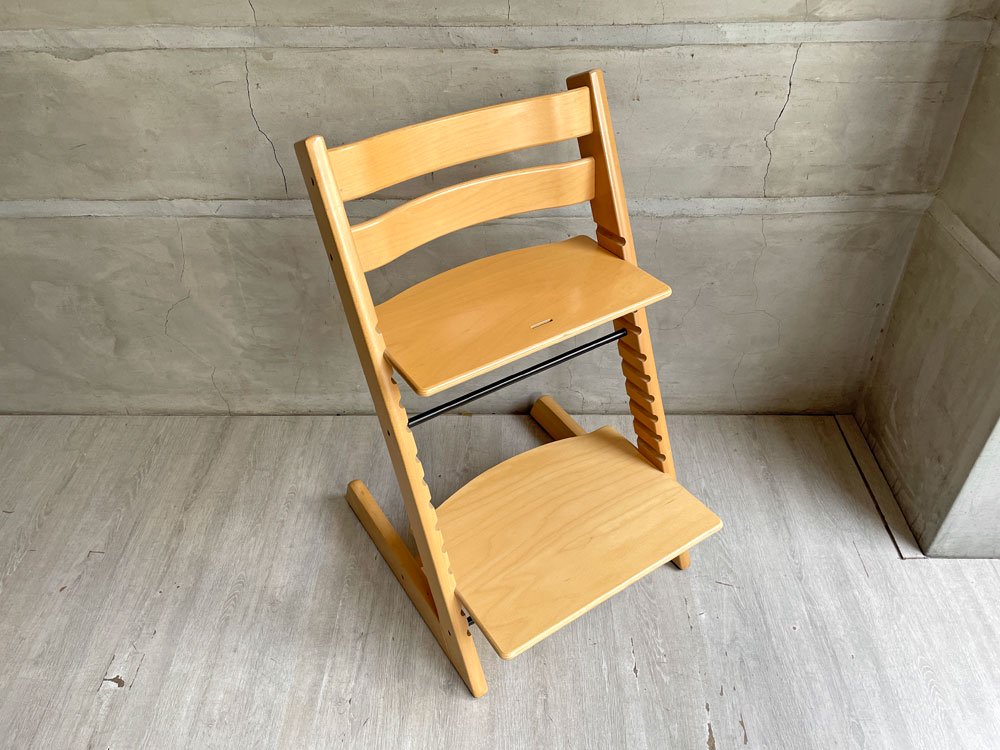 ストッケ STOKKE トリップトラップ TRIPP TRAPP ベビーチェア キッズチェア S/N5～ ナチュラル ノルウェー 北欧家具 B ♪