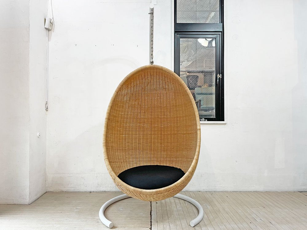 ヤマカワラタン yamakawa ハンギングエッグチェア HANGING EGG CHAIR C-326 スチールスタンド付き ナナ・ディッツェル 合計定価￥396,000-★