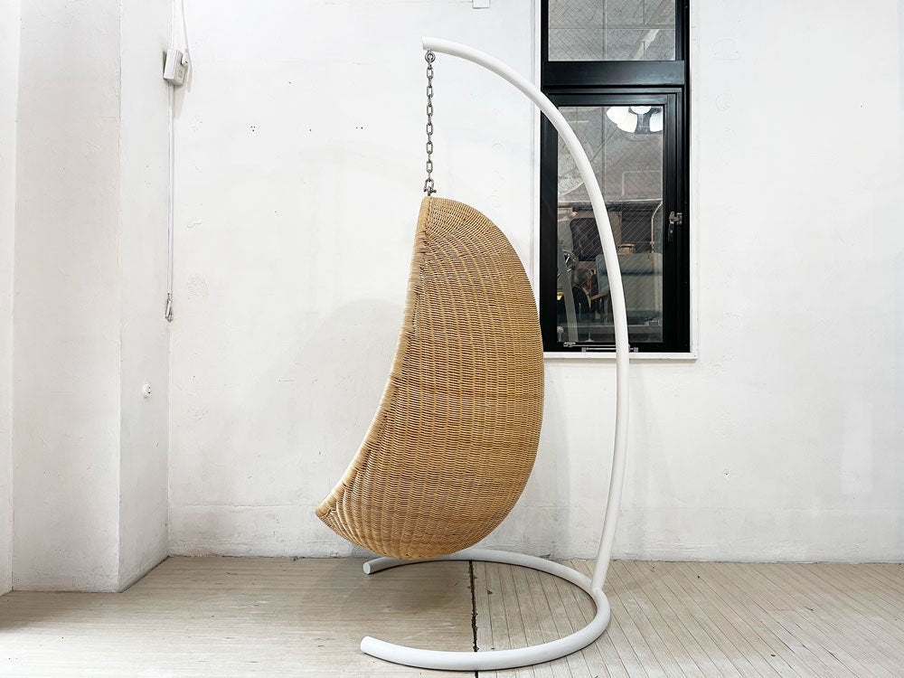 ヤマカワラタン yamakawa ハンギングエッグチェア HANGING EGG CHAIR C-326 スチールスタンド付き ナナ・ディッツェル 合計定価￥396,000-★