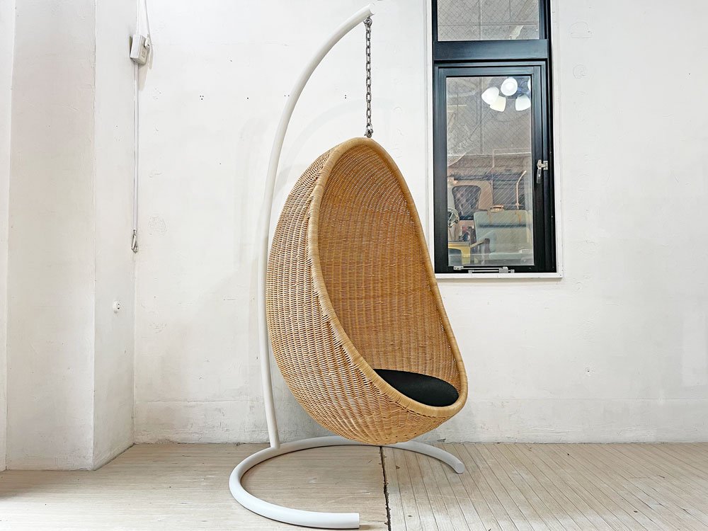 ヤマカワラタン yamakawa ハンギングエッグチェア HANGING EGG CHAIR C-326 スチールスタンド付き ナナ・ディッツェル 合計定価￥396,000-★