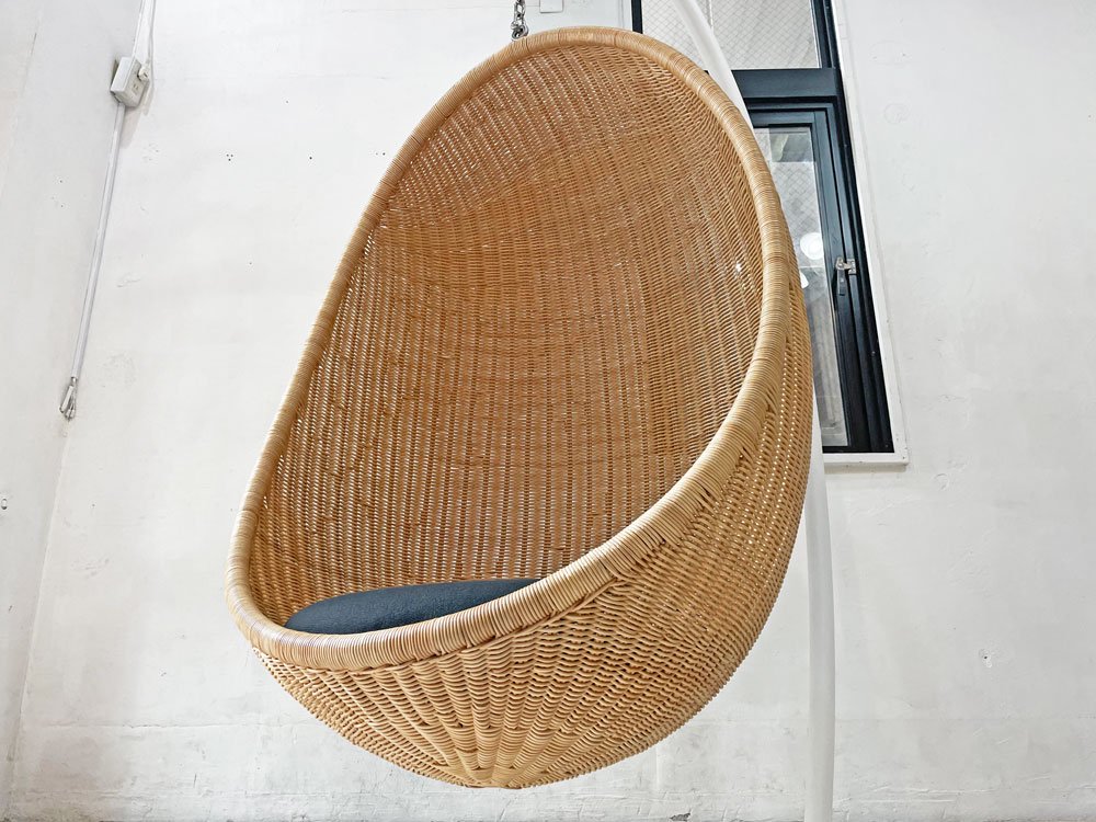 ヤマカワラタン yamakawa ハンギングエッグチェア HANGING EGG CHAIR C-326 スチールスタンド付き ナナ・ディッツェル 合計定価￥396,000-★