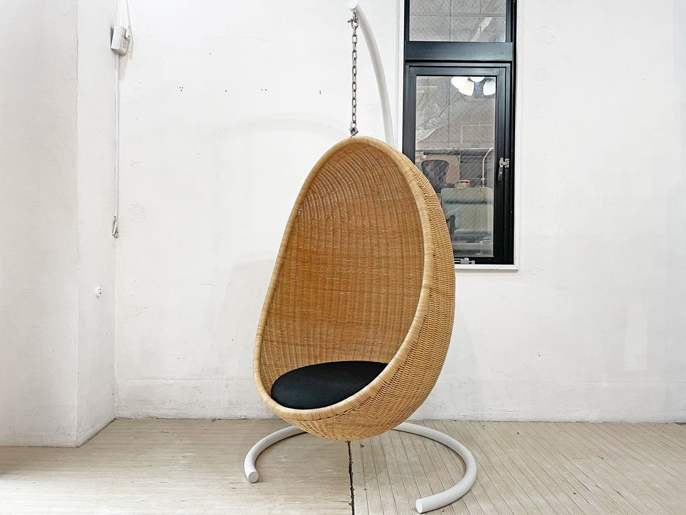 ヤマカワラタン yamakawa ハンギングエッグチェア HANGING EGG CHAIR C-326 スチールスタンド付き ナナ・ディッツェル 合計定価￥396,000-★