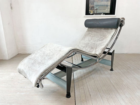 カッシーナ Cassina LC4 ヴィラチャーチ VILLACHURCH シェーズロング 長椅子 ポニースキン 本革 レザー 参考定価 \907,200- 希少 限定品 ★