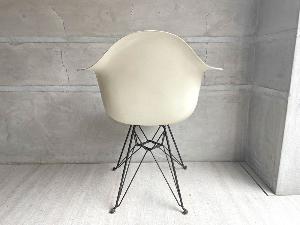 ハーマンミラー Herman Miller アームシェルチェア エッフェルベース  2nd Vintage パーチメント C&Rイームズ ミッドセンチュリー ♪