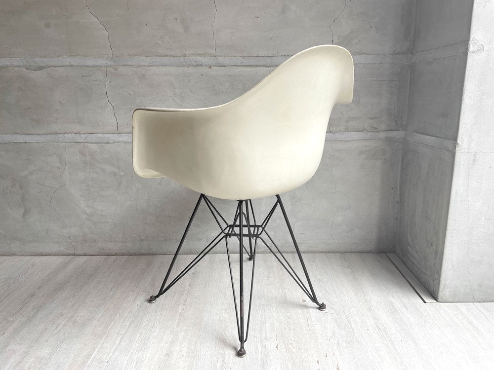 ハーマンミラー Herman Miller アームシェルチェア エッフェルベース  2nd Vintage パーチメント C&Rイームズ ミッドセンチュリー ♪