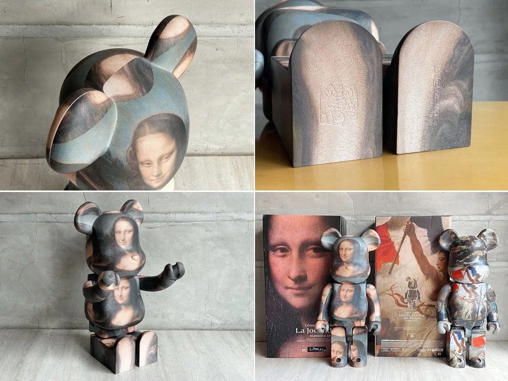 メディコムトイ MEDICOM TOY ルーブル Louvre ×ベアブリック BE@RBRICK LEONARD DE VINCI モナリザ Mona Lisa 1000％ ♪