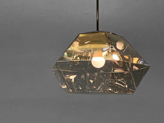 トムディクソン Tom Dixon カット ショート ペンダントライト Cut Short Pendant クローム色 廃番 定価115,500円 箱付 展示品 ●