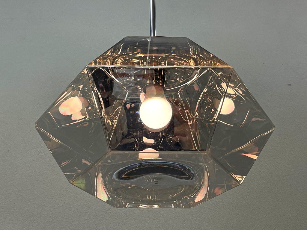 トムディクソン Tom Dixon カット ショート ペンダントライト Cut Short Pendant クローム色 廃番 定価115,500円 箱付 展示品 ●