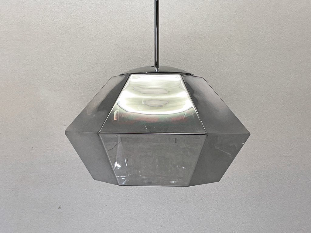 トムディクソン Tom Dixon カット ショート ペンダントライト Cut Short Pendant クローム色 廃番 定価115,500円 箱付 展示品 ●