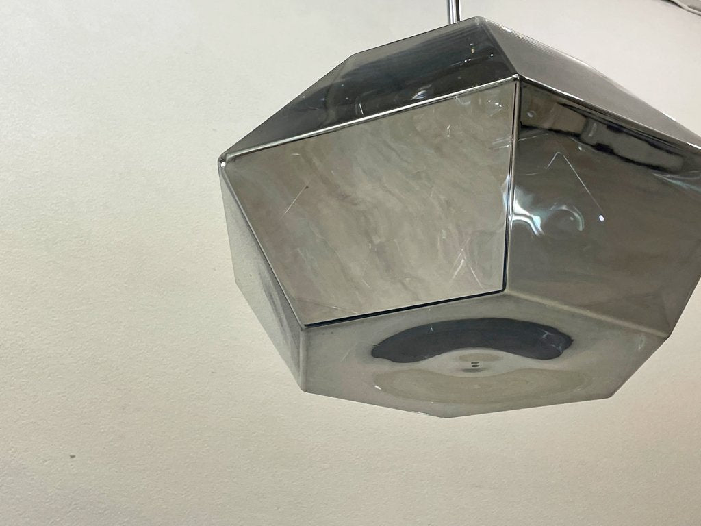 トムディクソン Tom Dixon カット ショート ペンダントライト Cut Short Pendant クローム色 廃番 定価115,500円 箱付 展示品 ●