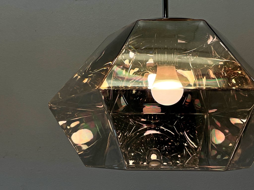 トムディクソン Tom Dixon カット ショート ペンダントライト Cut Short Pendant クローム色 廃番 定価115,500円 箱付 展示品 ●