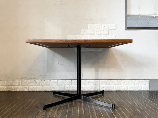 グリニッチ greeniche カフェテーブル Cafe Table 900×700 ウォールナット材 Xレッグ ブラック 北欧スタイル 定価￥78,000- ◎