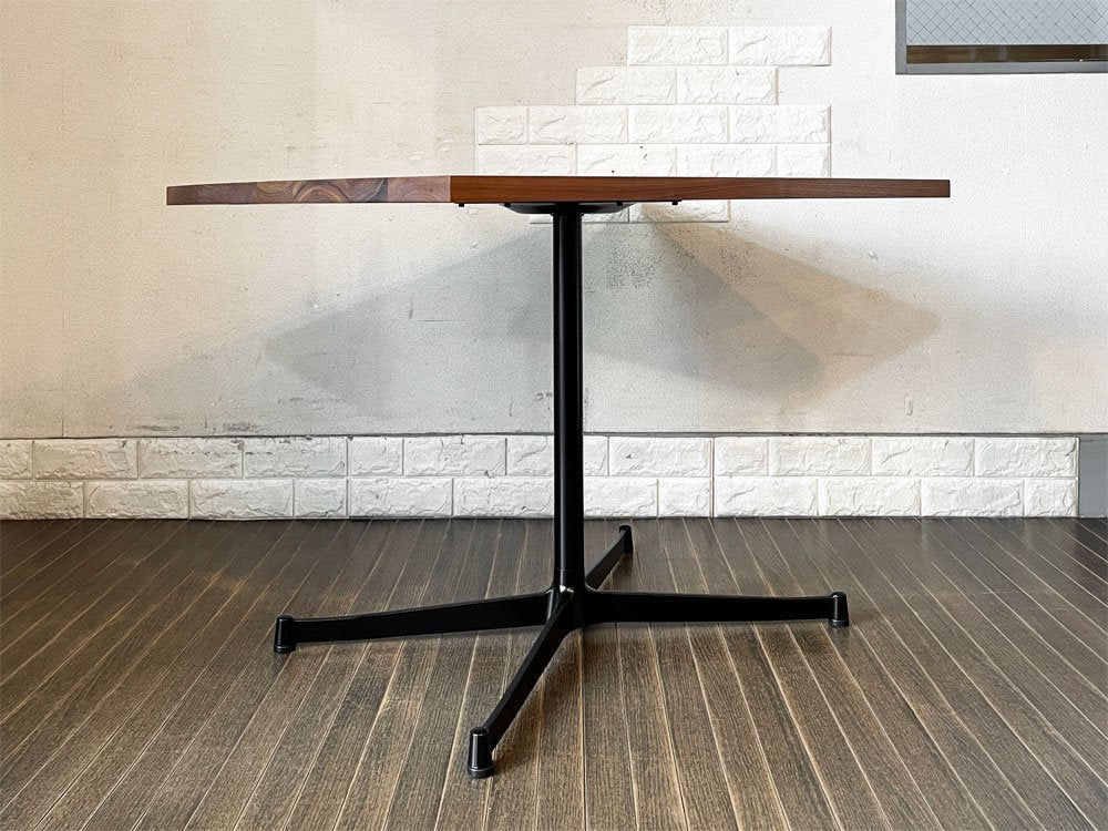 グリニッチ greeniche カフェテーブル Cafe Table 900×700 ウォールナット材 Xレッグ ブラック 北欧スタイル 定価￥78,000- ◎