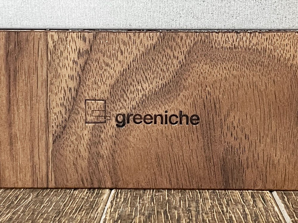 グリニッチ greeniche カフェテーブル Cafe Table 900×700 ウォールナット材 Xレッグ ブラック 北欧スタイル 定価￥78,000- ◎