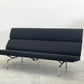 ハーマンミラー Herman Miller イームズ ソファ コンパクト Eames Sofa Compact 3シーターソファ ブラック C&R. イームズ ミッドセンチュリー〓