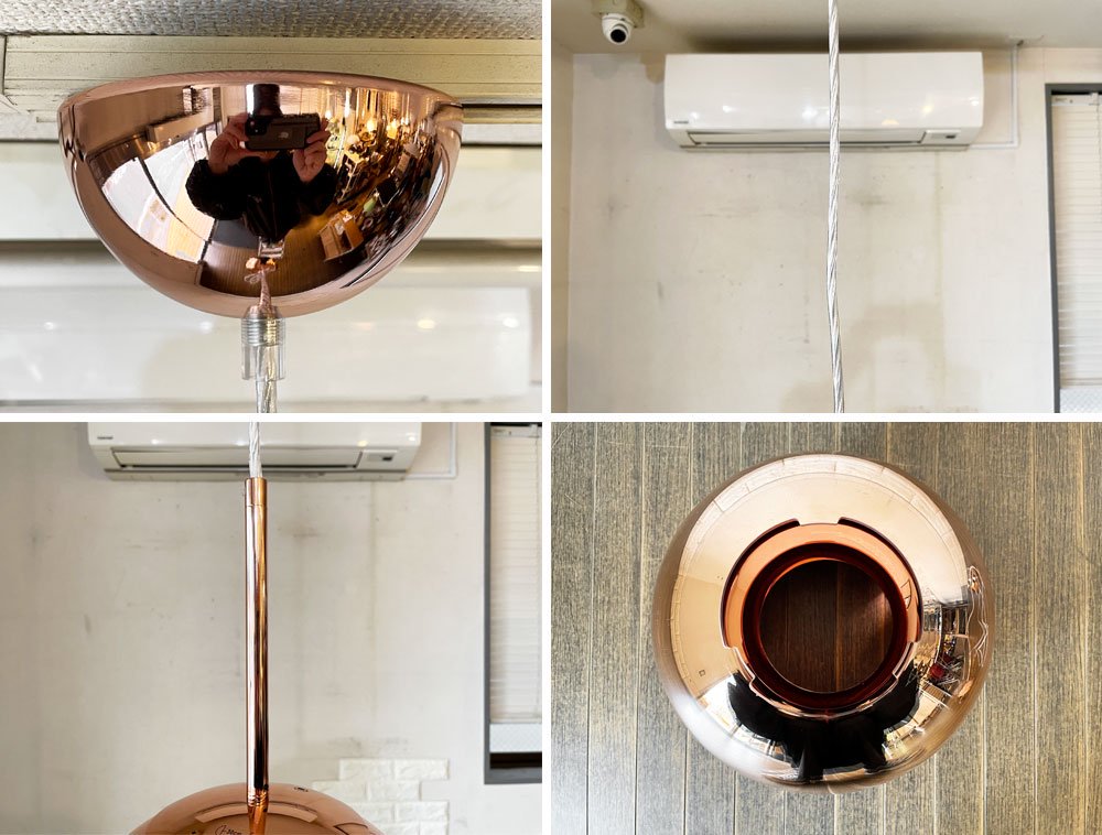 トムディクソン Tom Dixon コッパー Copper Round Pendant 25 ペンダントライト ラウンド コッパー 箱付 定価￥70,180- 廃番 展示美品 ◎