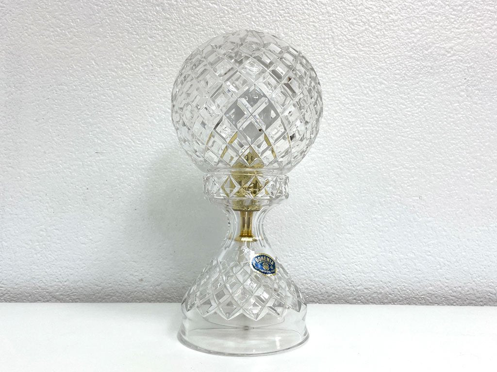 ボヘミアクリスタル BOHEMIA Crystal ボールシェード  テーブルランプ H27cm チェコ ●