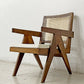 ピエール・ジャンヌレ Pierre Jeanneret イージーチェア Easy Chair チーク無垢材 チャンディーガル レター有 1955-1956 I.B.H.O/Pb/37 ビンテージ ●