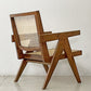 ピエール・ジャンヌレ Pierre Jeanneret イージーチェア Easy Chair チーク無垢材 チャンディーガル レター有 1955-1956 I.B.H.O/Pb/77 ビンテージ ●