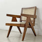 ピエール・ジャンヌレ Pierre Jeanneret イージーチェア Easy Chair チーク無垢材 チャンディーガル レター有 1955-1956 I.B.H.O/Pb/77 ビンテージ ●