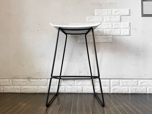 ヘイ HAY アバウトアスツール ABOUT A STOOL AAS 38 LOW バースツール カウンターチェア ポリプロピレン ホワイト × ブラック 定価￥53,900- A ◎