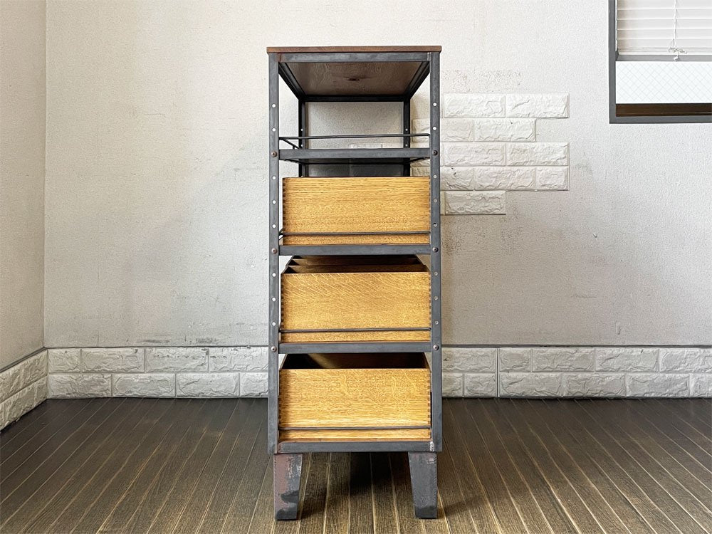 トラックファニチャー TRUCK FURNITURE エージーシェルフ AG SHELF Sサイズ + エージーボックス AG BOX S&L 計15点 楢無垢材 合計定価￥303,600- ◎