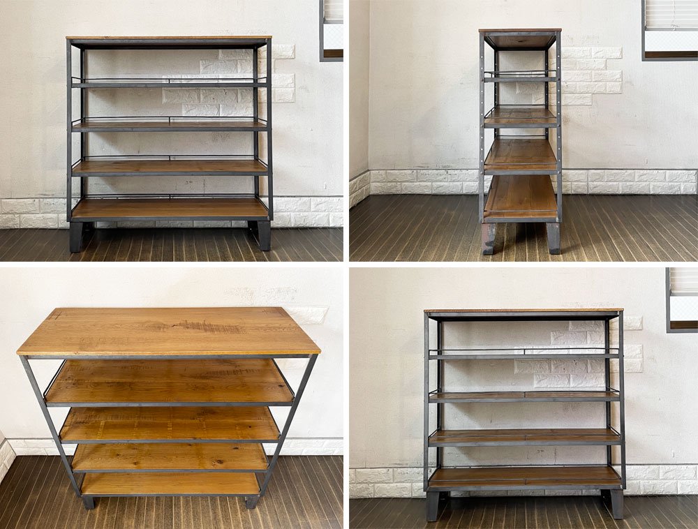 トラックファニチャー TRUCK FURNITURE エージーシェルフ AG SHELF Sサイズ + エージーボックス AG BOX S&L 計15点 楢無垢材 合計定価￥303,600- ◎