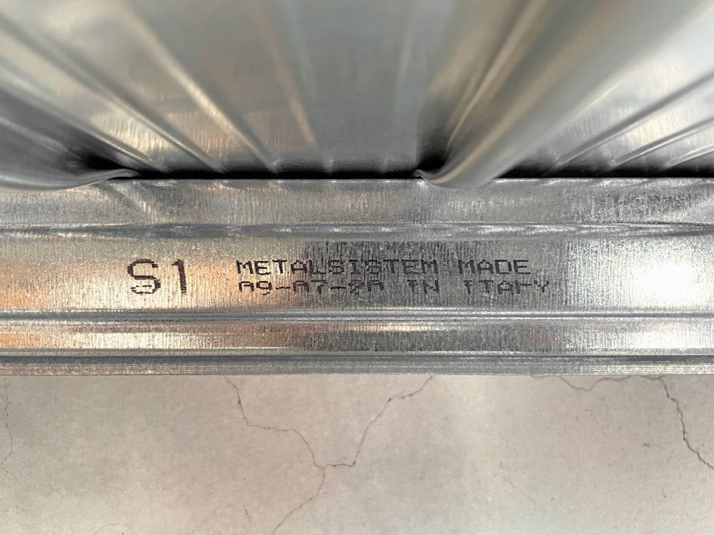 メタルシステム METALSISTEM SUPER123 スチールシェルフ TIER STEEL SHELF Ｗ127×Ｄ40×Ｈ197 6段 定価￥59,200- ♪