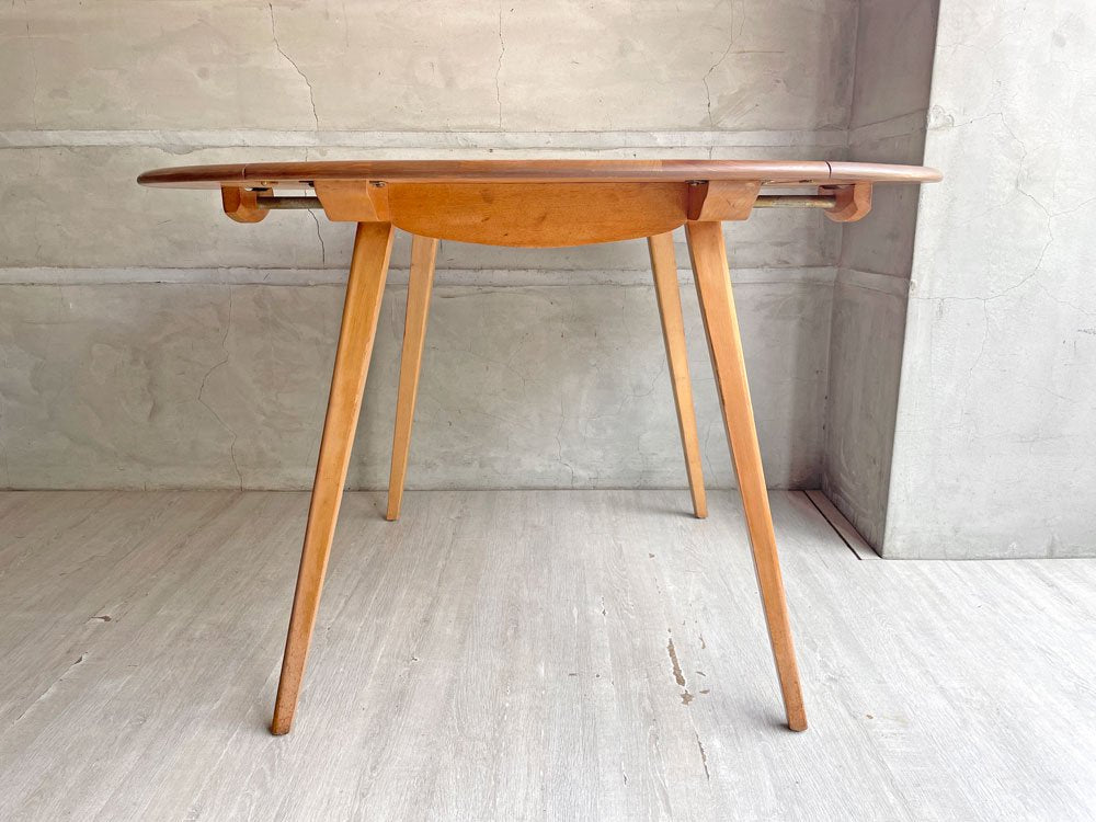 アーコール ERCOL ドロップリーフテーブル DROP LEAF TABLE ダイニングテーブル オーバルテーブル バタフライ エルム材 英国家具 ♪